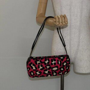 BOTTEGA VENETA Shoulder Bag Canvas Outlet Silver Pink Auth 147659